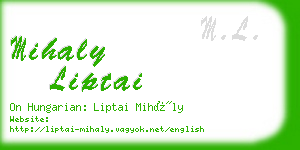mihaly liptai business card
